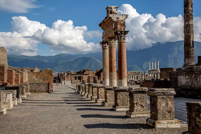 Full-Day Pompeii & Herculaneum Day Trip from Naples with Vesuvius Views & Skip-the-Line Tickets